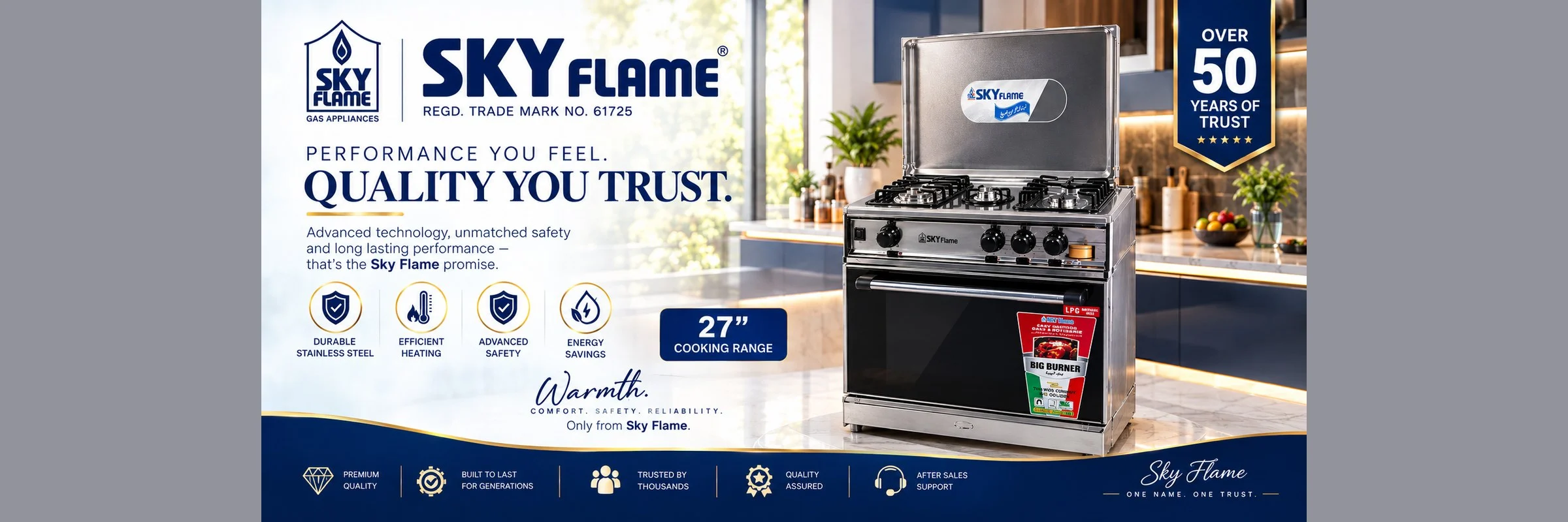 Sky Flame 27 inch cooking range
