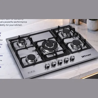 Sky Flame 5 Burner Built-in Hob